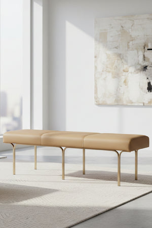   Modern European furniture - Slim Frame Upholstered Bench - www.oroa.com | Oroa.com