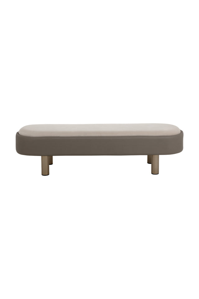 Modern European furniture - Taupe Modern Bench - www.oroa.com