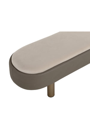   Modern European furniture - Taupe Modern Bench - www.oroa.com | Oroa.com