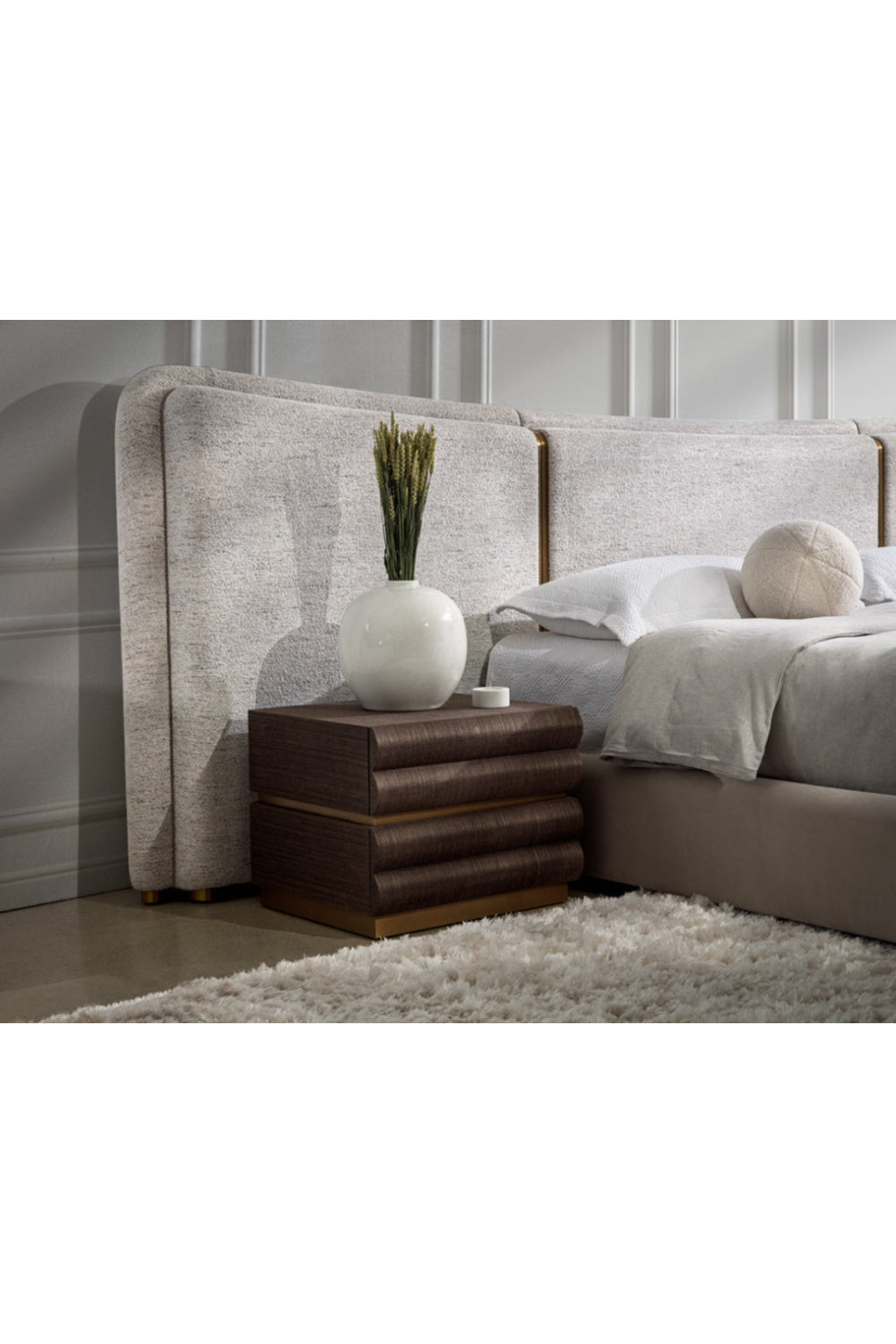 Modern European furniture - Tiered 2-Drawer Nightstand - www.oroa.com