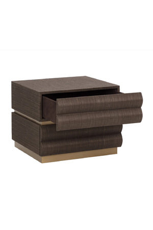 Modern European furniture - Tiered 2-Drawer Nightstand - www.oroa.com