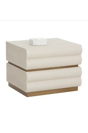 Modern European furniture - Tiered 2-Drawer Nightstand - www.oroa.com