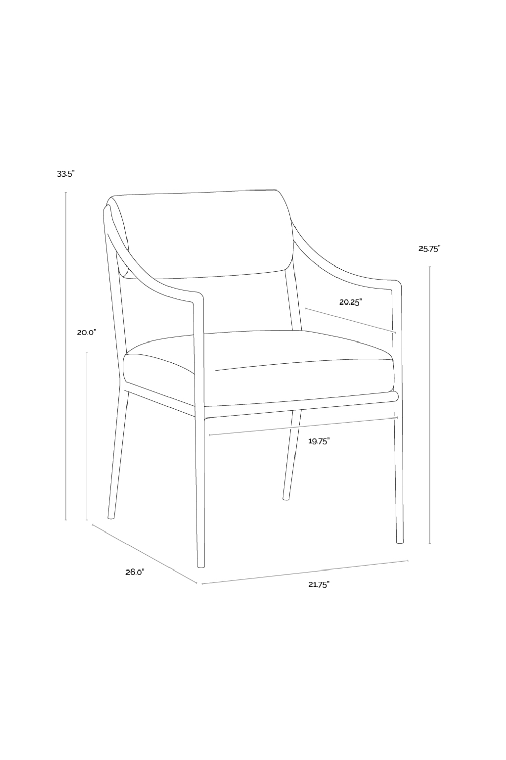 Modern European furniture - Cream Linen Dining Armchair - www.oroa.com