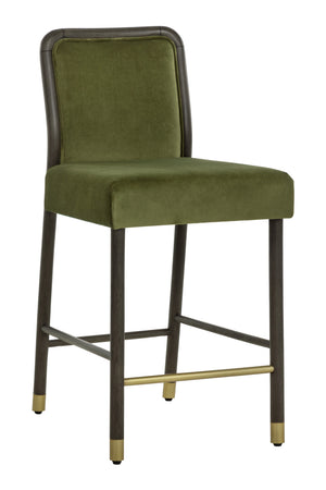   Modern European furniture - Green Upholstered Counter Stool - www.oroa.com | Oroa.com