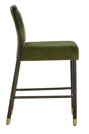   Modern European furniture - Green Upholstered Counter Stool - www.oroa.com | Oroa.com