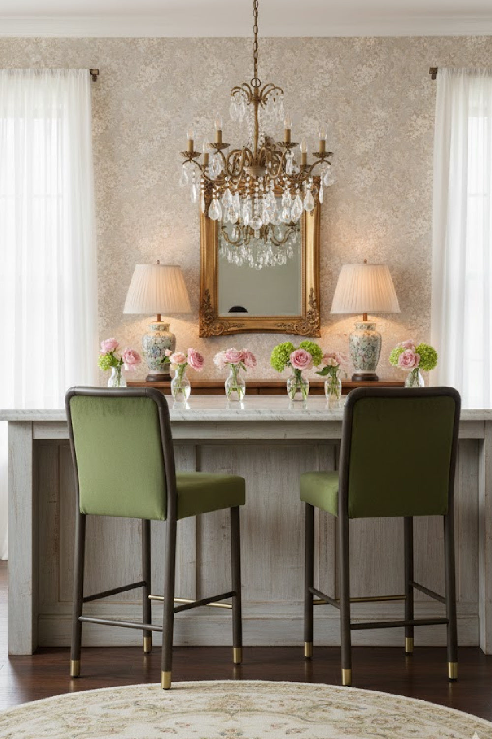   Modern European furniture - Green Upholstered Counter Stool - www.oroa.com | Oroa.com