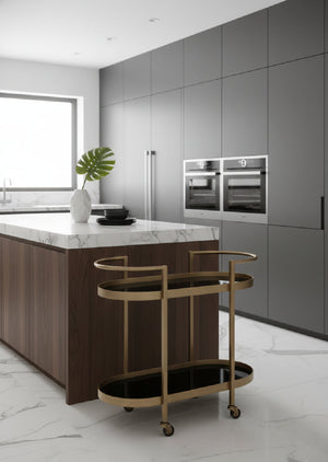   Modern European furniture - Antique Brass Bar Cart - www.oroa.com | Oroa.com