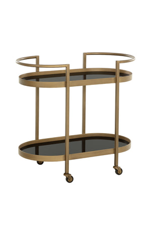   Modern European furniture - Antique Brass Bar Cart - www.oroa.com | Oroa.com