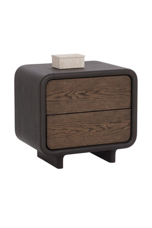 2-Drawer Oak Nightstand | Splendido Koa | Oroa.com
