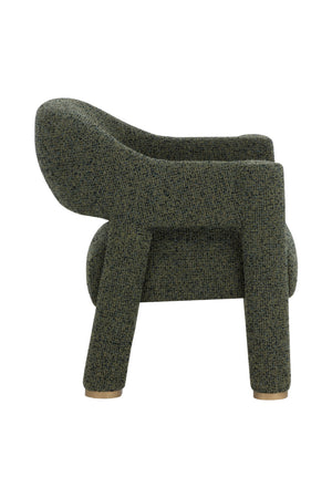 Modern European furniture - Green Cutout-Back Lounge Chair - www.oroa.com