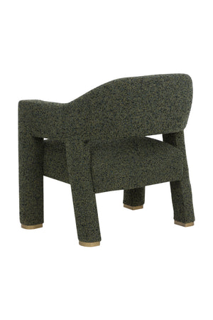 Modern European furniture - Green Cutout-Back Lounge Chair - www.oroa.com