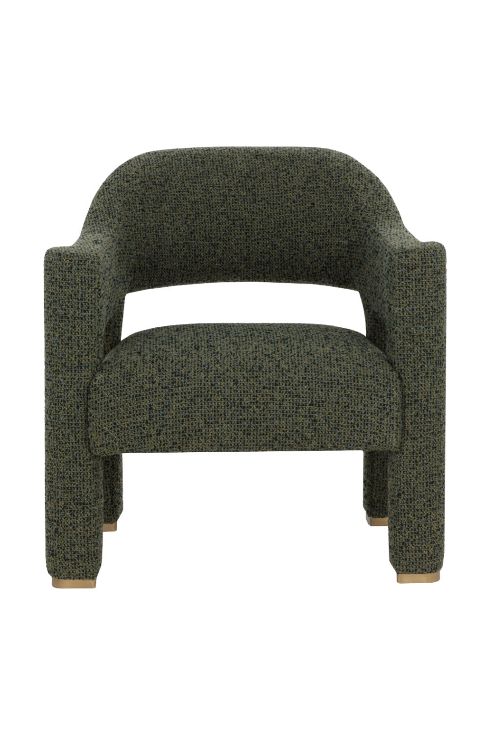 Modern European furniture - Green Cutout-Back Lounge Chair - www.oroa.com