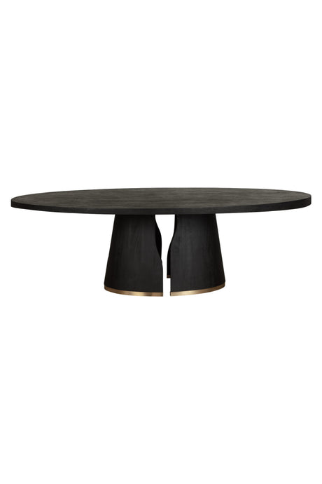 Dual Pedestal Wood Dining Table | Splendido Tasmin | Oroa.com