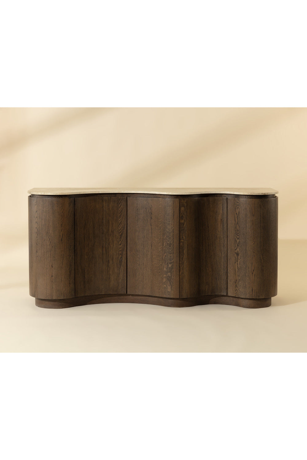 Solid Oak Sideboard with Travertine Top | Splendido Fable | Oroa.com