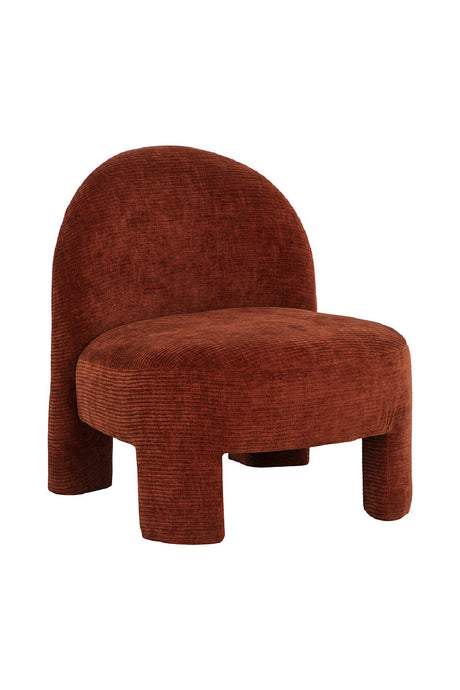 Red Arched-Back Lounge Chair | Splendido Myrtle | Oroa.com
