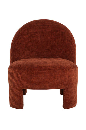 Modern European furniture - Red Arched-Back Lounge Chair - www.oroa.com