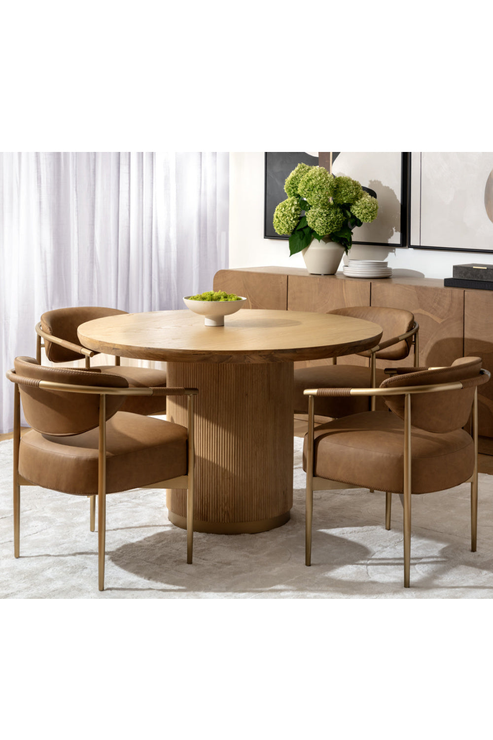 Modern European furniture - Oak Round Dining Table - www.oroa.com