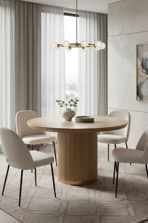 Modern European furniture - Oak Round Dining Table - www.oroa.com