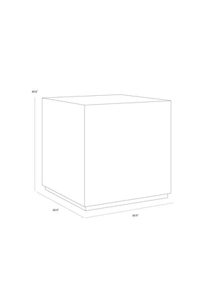 Modern European furniture - Marble Cube End Table - www.oroa.com