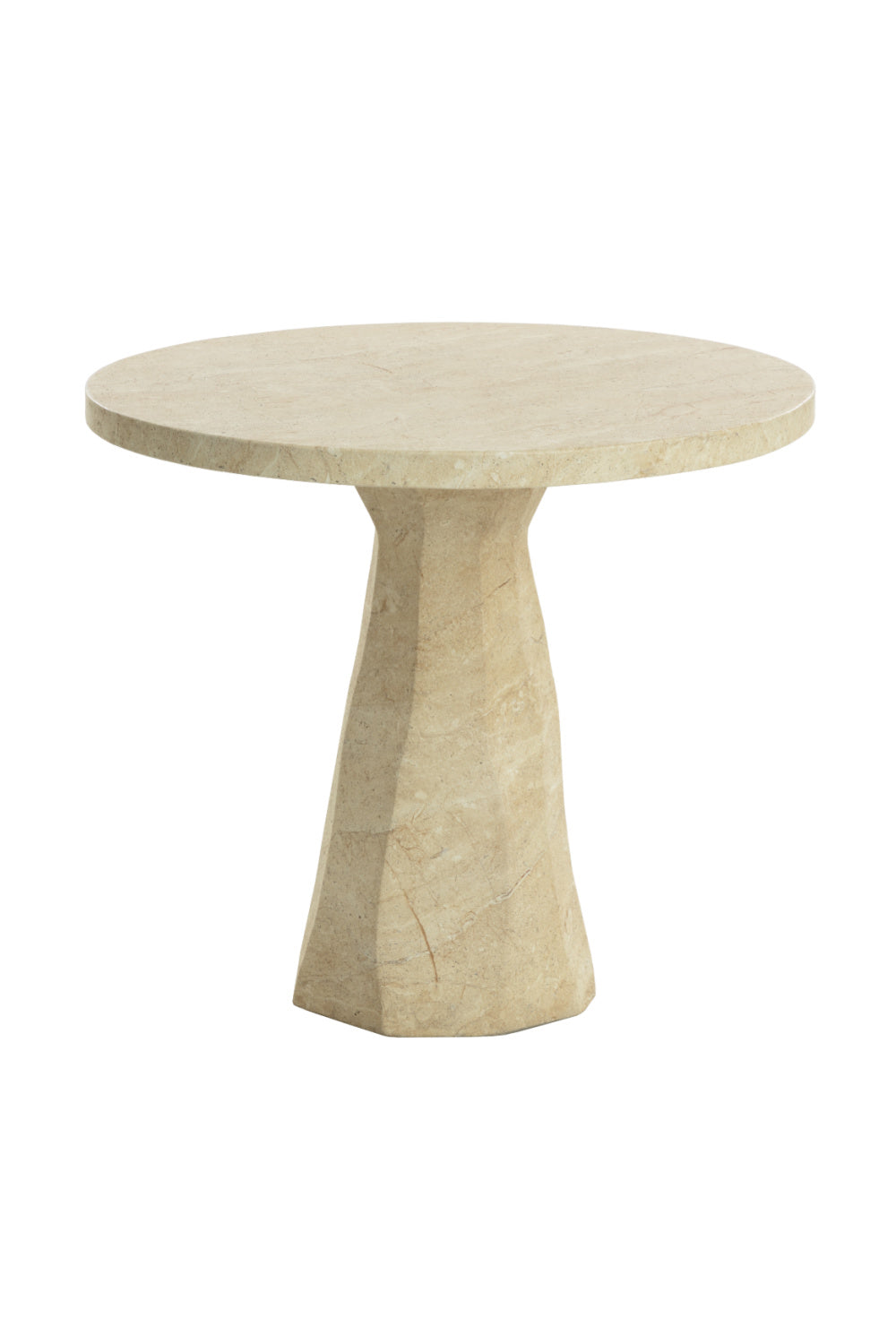   Modern European furniture - Natural Indoor/Outdoor Travertine Look Bistro Table - www.oroa.com | Oroa.com