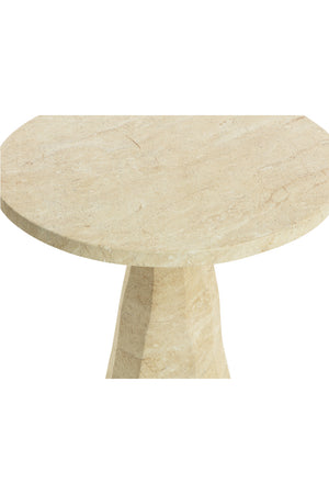   Modern European furniture - Natural Indoor/Outdoor Travertine Look Bistro Table - www.oroa.com | Oroa.com