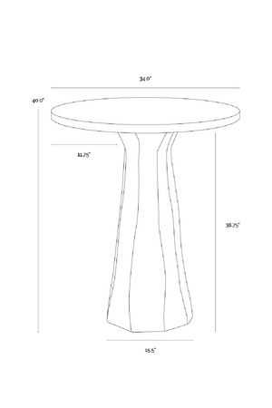   Modern European furniture - Marble-Inspired Concrete Bar Table - www.oroa.com | Oroa.com