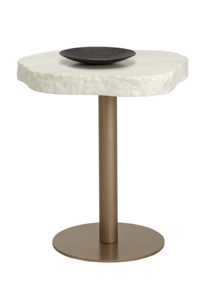   Modern European furniture - Travertine Look Indoor/Outdoor Bistro Table - www.oroa.com | Oroa.com