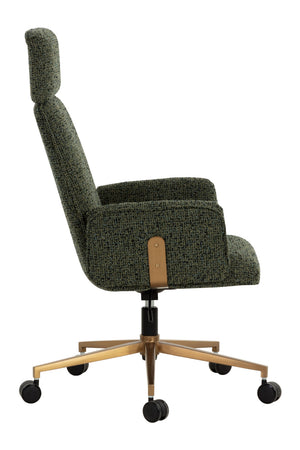 Modern European furniture - Curved Upholstered Office Chair - www.oroa.com