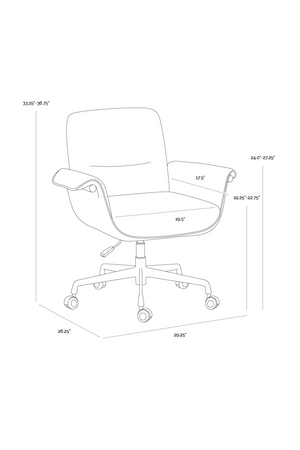   Modern European furniture - Leather Look Arm Office Chair - www.oroa.com | Oroa.com