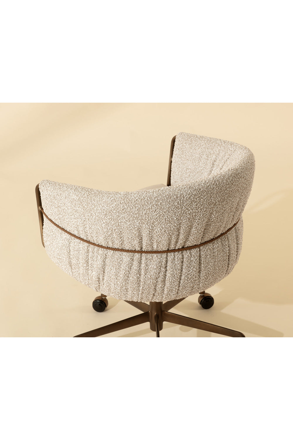 Modern European furniture - Curved Back Upholstered Lounge Chair - www.oroa.com