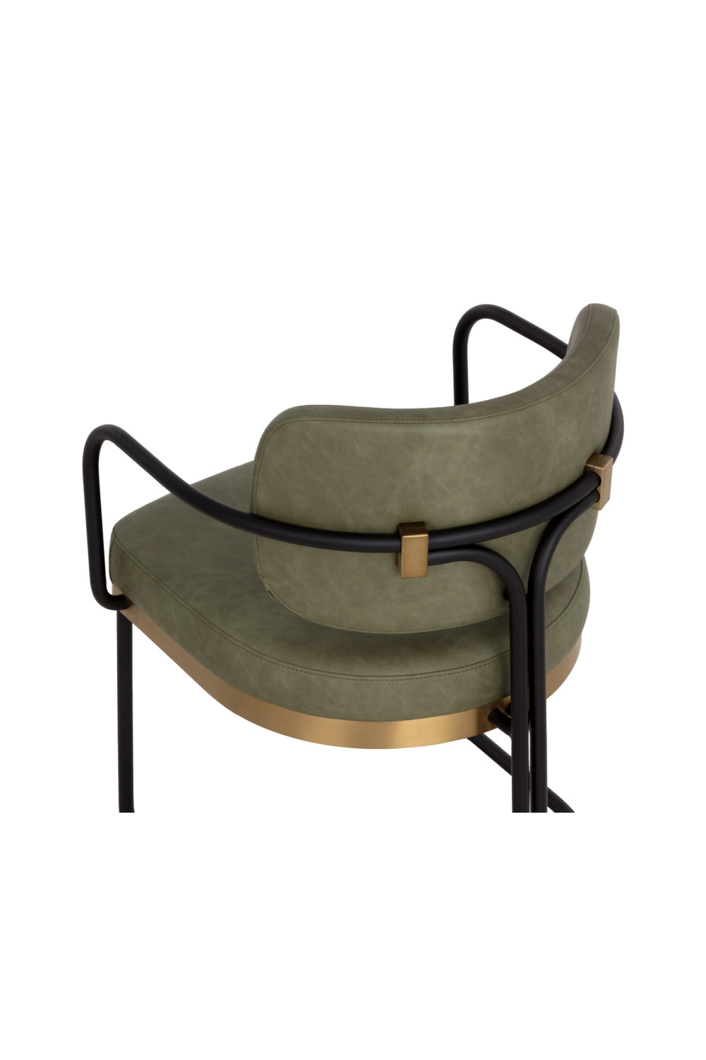 Modern European furniture - Cantilevered Leather Look Dining Chair - www.oroa.com