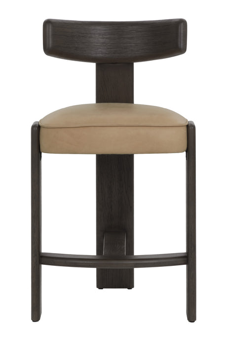 Oak T-Shaped Back Counter Stool | Splendido Horton | Oroa.com