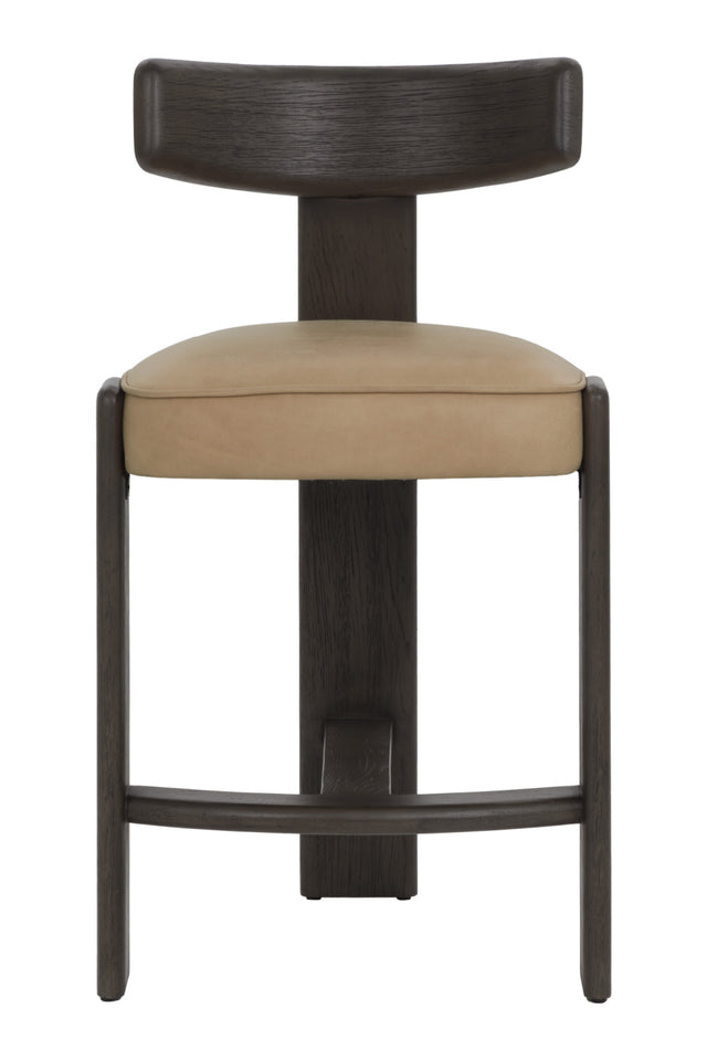 Oak T-Shaped Back Counter Stool | Splendido Horton | Oroa.com