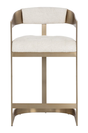Modern European furniture - Antique Brass Framed Counter Stool - www.oroa.com