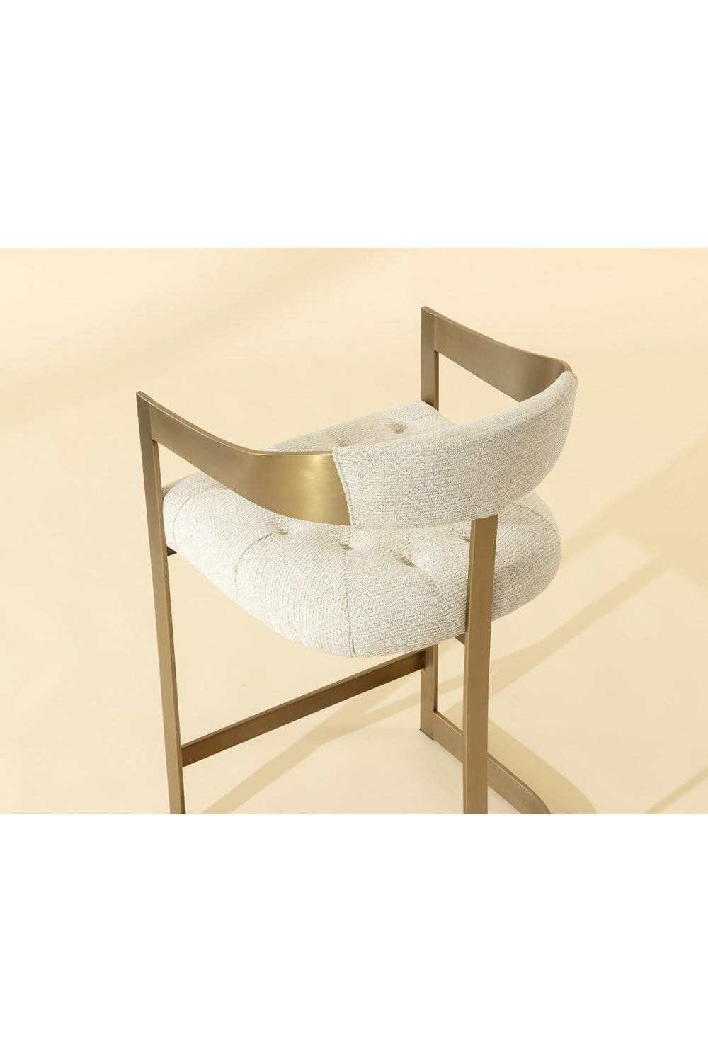 Modern European furniture - Antique Brass Framed Counter Stool - www.oroa.com