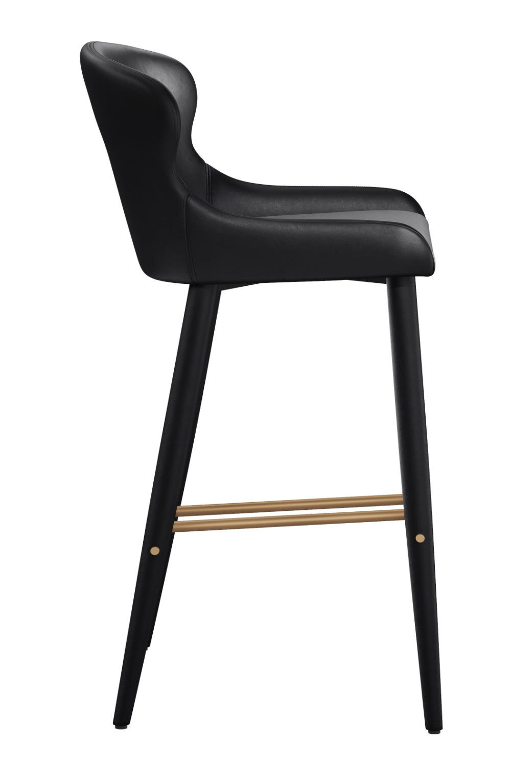 Modern European furniture - Leather Look Shell Bar Stool - www.oroa.com