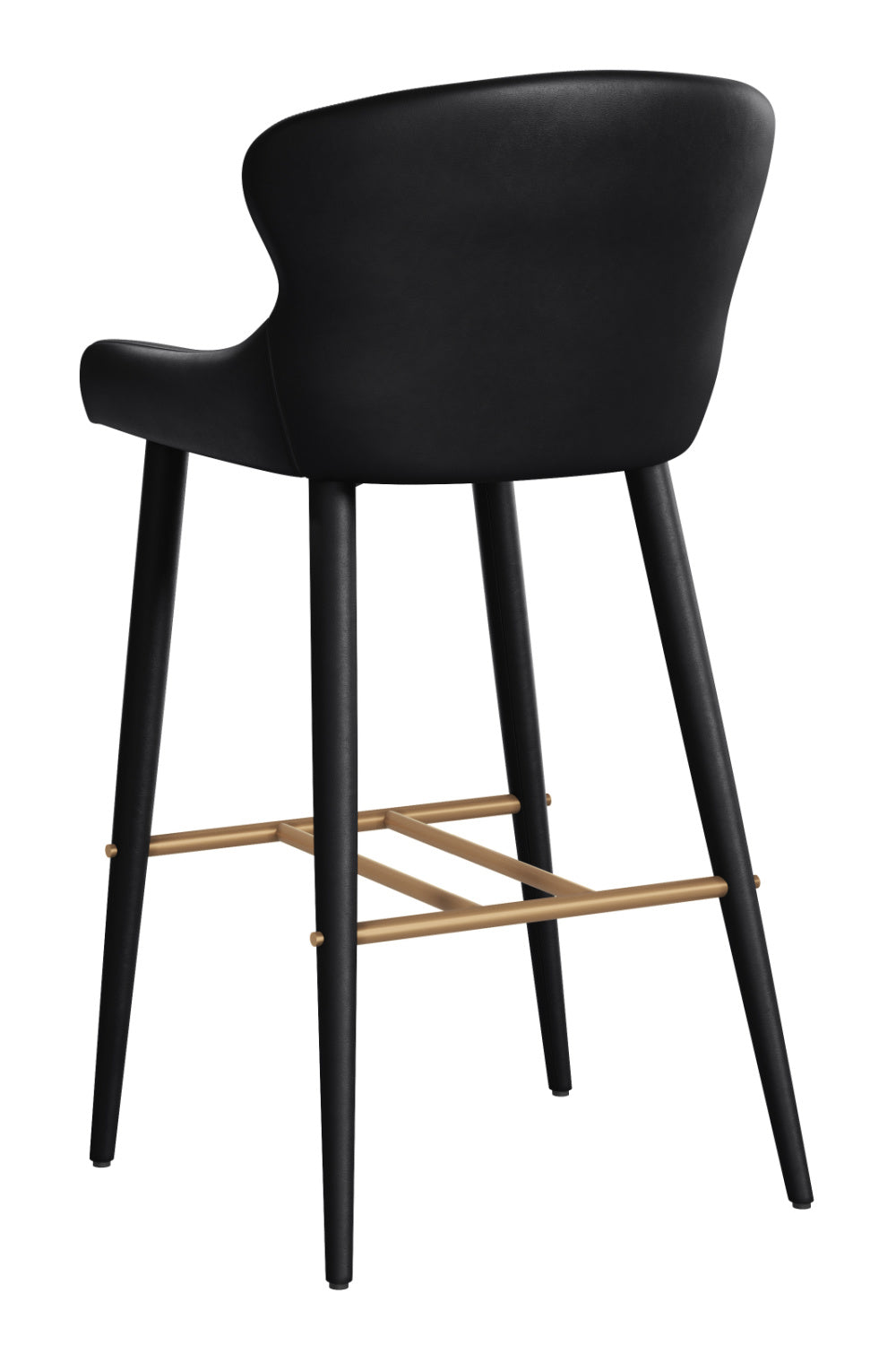 Modern European furniture - Leather Look Shell Bar Stool - www.oroa.com