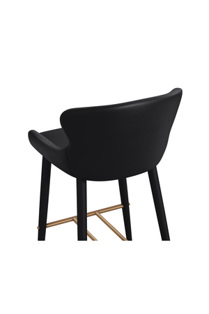 Modern European furniture - Leather Look Shell Bar Stool - www.oroa.com