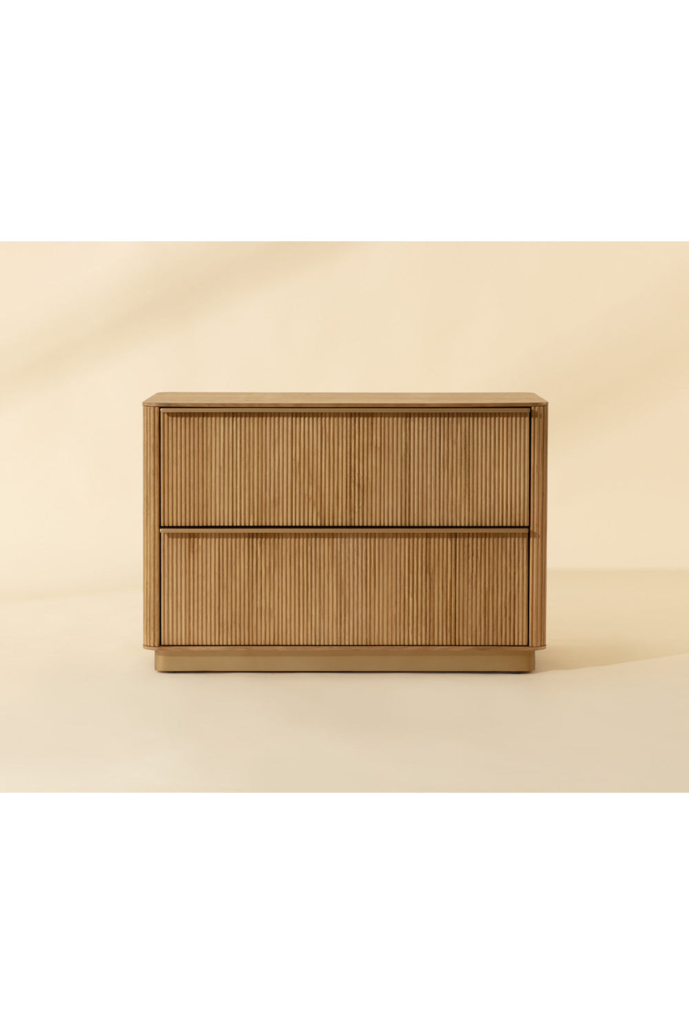 Modern European furniture - Rectangular Rustic Oak & Gold Nightstand - www.oroa.com