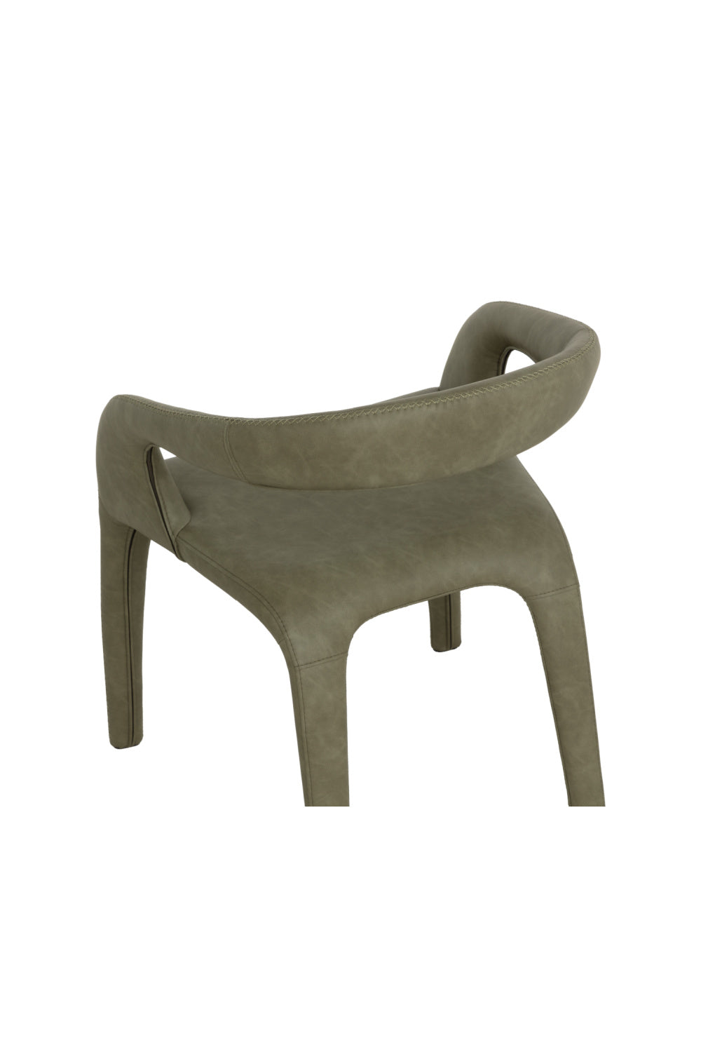 Modern European furniture - Open-Back Leather Look Dining Chair - www.oroa.com