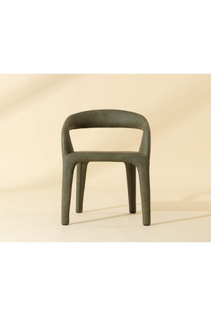 Modern European furniture - Open-Back Leather Look Dining Chair - www.oroa.com