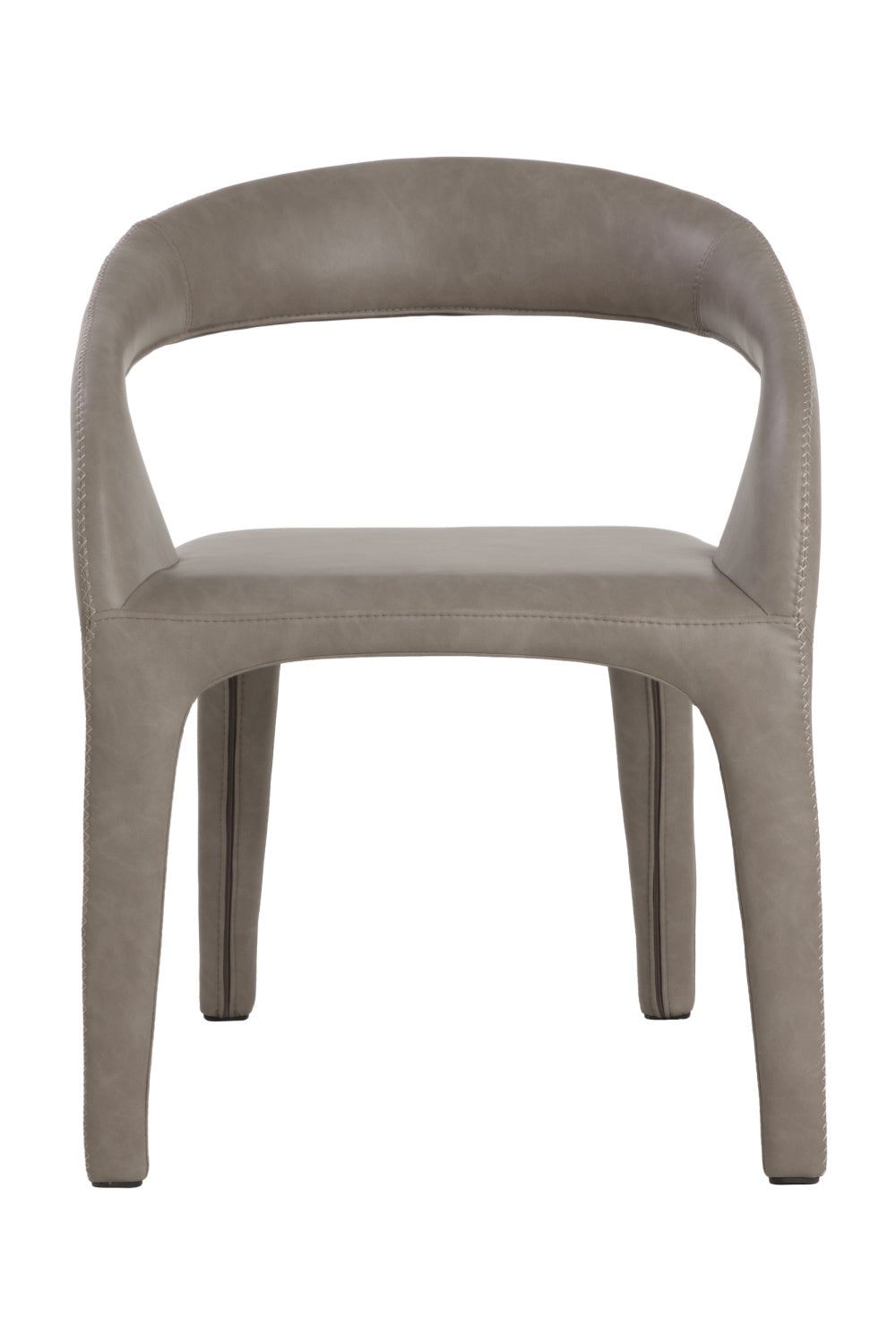 Modern European furniture - Open-Back Leather Look Dining Chair - www.oroa.com