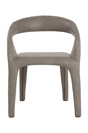 Modern European furniture - Open-Back Leather Look Dining Chair - www.oroa.com