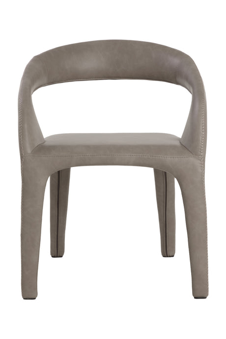Modern European furniture - Open-Back Leather Look Dining Chair - www.oroa.com