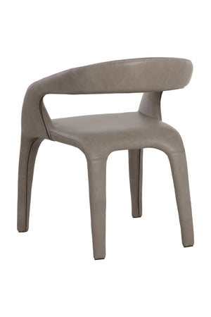 Modern European furniture - Open-Back Leather Look Dining Chair - www.oroa.com