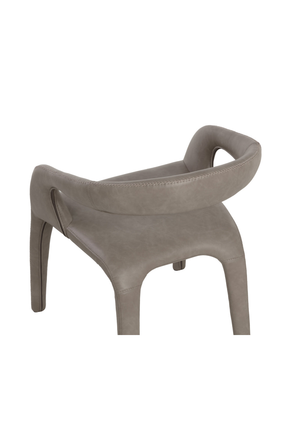 Modern European furniture - Open-Back Leather Look Dining Chair - www.oroa.com