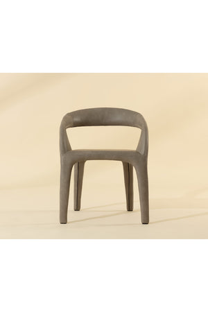 Modern European furniture - Open-Back Leather Look Dining Chair - www.oroa.com