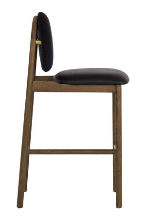 Black Round-Back Bar Stool | Splendido Orabell | Oroa.com