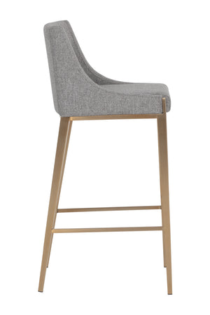 Modern European furniture - Fabric Upholstered Bar Stool - www.oroa.com