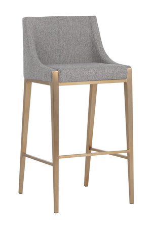 Modern European furniture - Fabric Upholstered Bar Stool - www.oroa.com